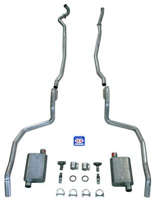 Shafer's Classic - 1967-1969 Full Size Chevrolet Exhaust System with Big Block and Stock Cast Iron Manifolds, Stainless steel
