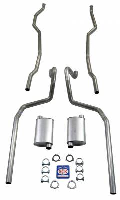 Shafer's Classic - 1965-1966 Full Size Chevrolet Convertible Exhaust System w/ Big Block & hi perf cast iron manifolds, Stainless steel