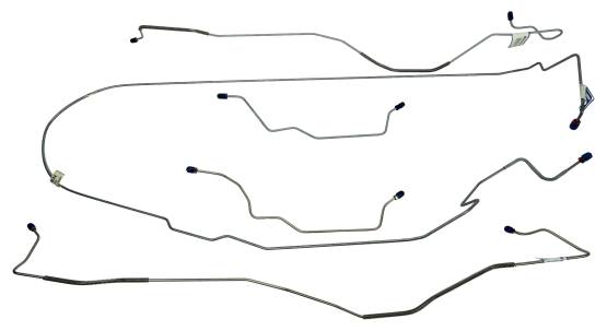 Shafer's Classic - 1967 Ford Mustang Complete Brake Line Set, Stainless Steel