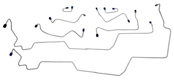 Shafer's Classic - 1969 Ford Fairlane, Torino GT Fastback Front Brake Line Set