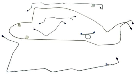 Shafer's Classic - 1966 Ford Mustang Complete Brake Line Set, Stainless Steel