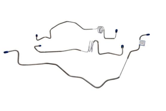 Shafer's Classic - 1990-1997 Ford F250 F350 Front Brake Line Set, Stainless steel