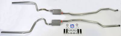1965-1966 Full Size Chevrolet Exhaust System 2-1/2" Dual Turbo