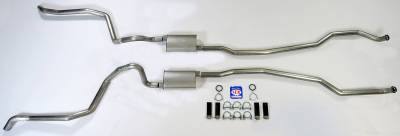 1965-1966 Full Size Chevrolet Exhaust System 2-1/2" Dual Turbo