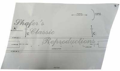 1965 - 1966 Ford Mustang GT Stencil Kit
