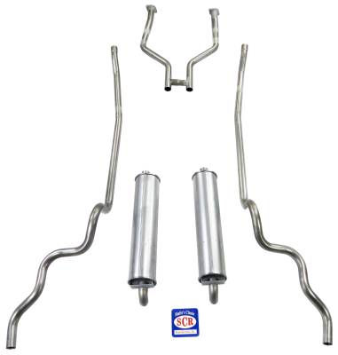 1963-64 Full Size Ford 2" Exhaust System Big Block V8