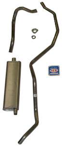 1963 - 1964 Chevrolet Exhaust System 6 cyl. single exhaust except SW