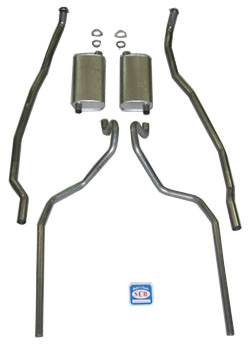1965-66 Chevrolet Full Size Exhaust System 8 cyl. 396 and 427 dual