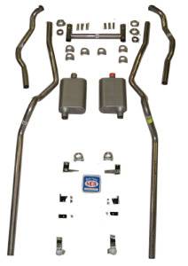 Exhaust - Exhaust Systems - Complete - Shafer's Classic - 1955 - 1957 Chevrolet Full Size  Exhaust System