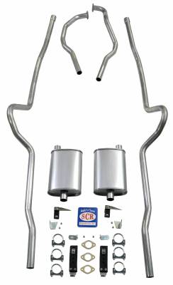 1955-1956 Chevrolet Full Size 2" Dual Turbo Exhaust System