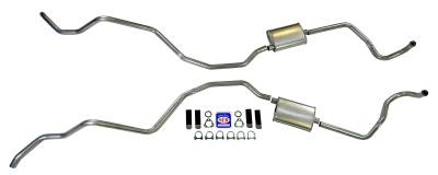 Shafer's Classic - 1960-1964 Chevrolet Full Size Exhaust System 2" Dual Turbo - Image 1