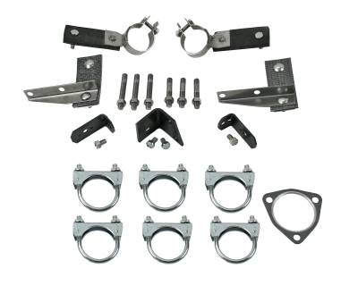 Exhaust - Clamp and Hanger Kits - Shafer's Classic - 1957 Chevrolet Full Size  Clamp And Hanger Kit