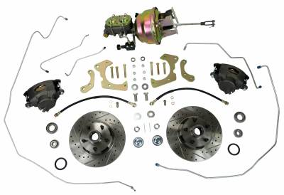 Brakes - Front Disc Brake Conversion Kits, Power - Shafer's Classic - 1958 Chevrolet Full Size  Front Disc Brake Conversion Kit, Power