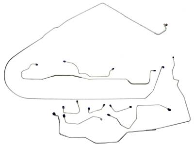 1968-1969 Ford Mustang Complete Brake Line Set