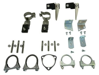 1956 Chevrolet Full Size 8 cyl. Dual Exhaust Clamp And Hanger Kit