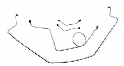 1959 - 1961 Chevrolet Full Size Front Brake Line Set Stainless Steel