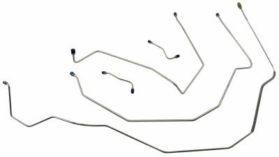 1967 - 1968 Chevrolet Full Size Front Brake Line Set Stainless Steel