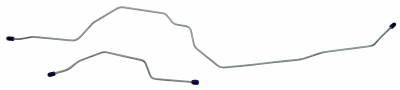 1987-1989 Ford Bronco Rear End Housing Brake Line, Stainless Steel