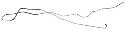 1967 - 1968 Chevrolet Camaro  Long Gas Lines (Pump To Tank), Stainless Steel