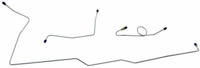 1964 - 1965 Ford Mustang Front Brake Line Set, 304 Stainless Steel
