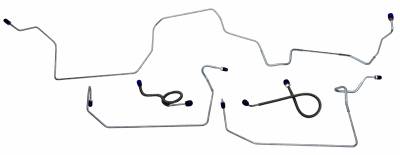1971 - 1973 Ford Mustang Front Brake Line Set, 304 Stainless Steel
