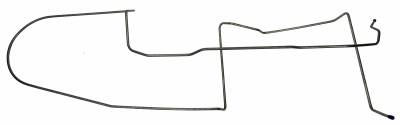  1967 Ford Mustang Long Gas Line, Pump to Tank,304 Stainless Steel