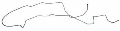  1976-1978 Ford Mustang Long Gas Line, Pump to Tank,304 Stainless Steel