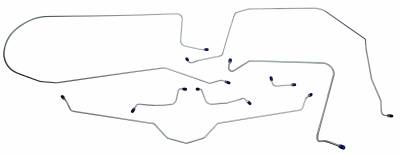 1963 - 1964 Chevrolet Corvette Full Brake Line Set, Stainless Steel