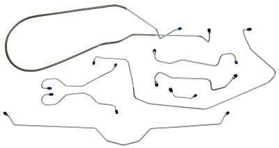 1969 Chevrolet Corvette  Full Brake Line Set, Stainless Steel