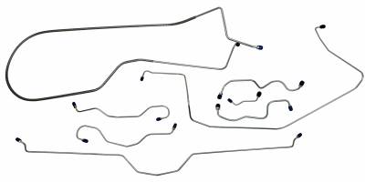 1969 Chevrolet Corvette  Full Brake Line Set, Stainless Steel