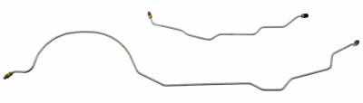 1966-67 Falcon Rear End Housing Brake Lines, Stainless Steel