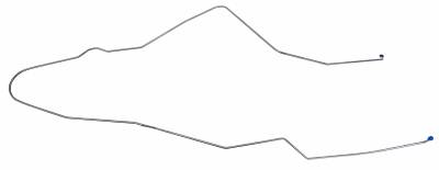 1963 - 1964 Chevrolet Full Size Return Gas Lines (Pump To Tank), 304 Stainless Steel