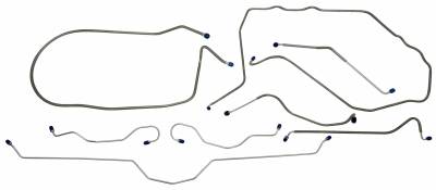 1975 Chevrolet Corvette  Full Brake Line Set, Stainless Steel