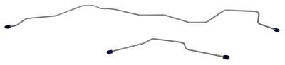 1980-1985 Ford Bronco Rear End Housing Brake Line, Stainless steel