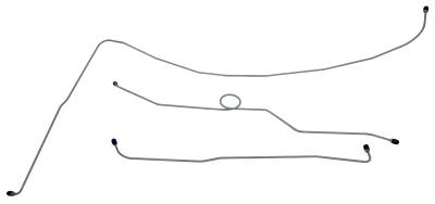 1957-1960 Ford F100 4 X 2 Front Brake Line Set