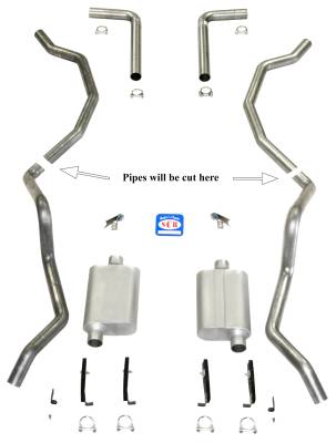 Shafer's Classic - 1960 - 1964 Chevrolet Full Size Exhaust System, Stainless steel - Image 2