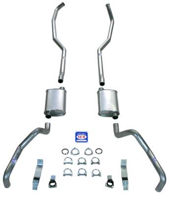 1967 - 1969 Camaro 2-1/2" Exhaust System with Big Block with Cast Iron Manifolds, Stainless steel
