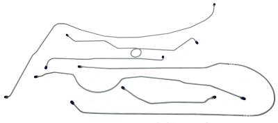 1957-1960 Ford F100 4 x 2 Complete Brake Line Set