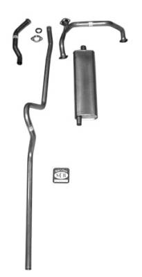 1955 Chevrolet Full Size Non-Convertible 8 cyl. Single Exhaust System, Stainless steel
