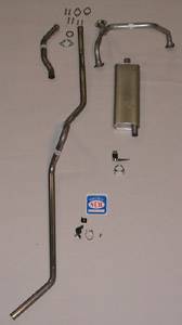 1955 Chevrolet Full Size Station Wagon exc. 9 Pass. 8 cyl. Single Exhaust System, Stainless steel