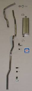 1956 Chevrolet Full Size Convertible 6 cyl.Original Style Exhaust System, Stainless steel