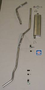 1956 Chevrolet Full Size Station Wagon exc. 9 Pass. 6 cyl. Original Style Exhaust System, Stainless steel