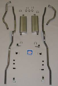 1956 Chevrolet Full Size 8 cyl. All Dual Exhaust System, Stainless steel