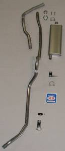 1957 Chevrolet Full Size 6 cyl. Convertible Exhaust System, Stainless steel