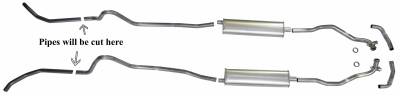 Shafer's Classic - 1957 Chevrolet Full Size 8 cyl. All Dual Exhaust System, Stainless steel - Image 3