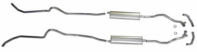 1957 Chevrolet Full Size 8 cyl. All Dual Exhaust System, Stainless steel