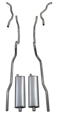 1956 Chevrolet Full Size 8 cyl Dual Exhaust System, Convertible, Stainless steel