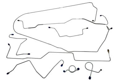 1967 Ford Mustang Complete Brake Line Set, Stainless Steel