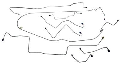 1967 Ford Mustang Complete Brake Line Set
