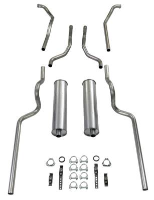 1963-1966 Chevrolet C10 Truck Exhaust System, Short Bed, Smalll Block V8, Stainless steel